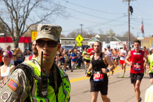 National Guard 6 Mile Moment Boston Marathon